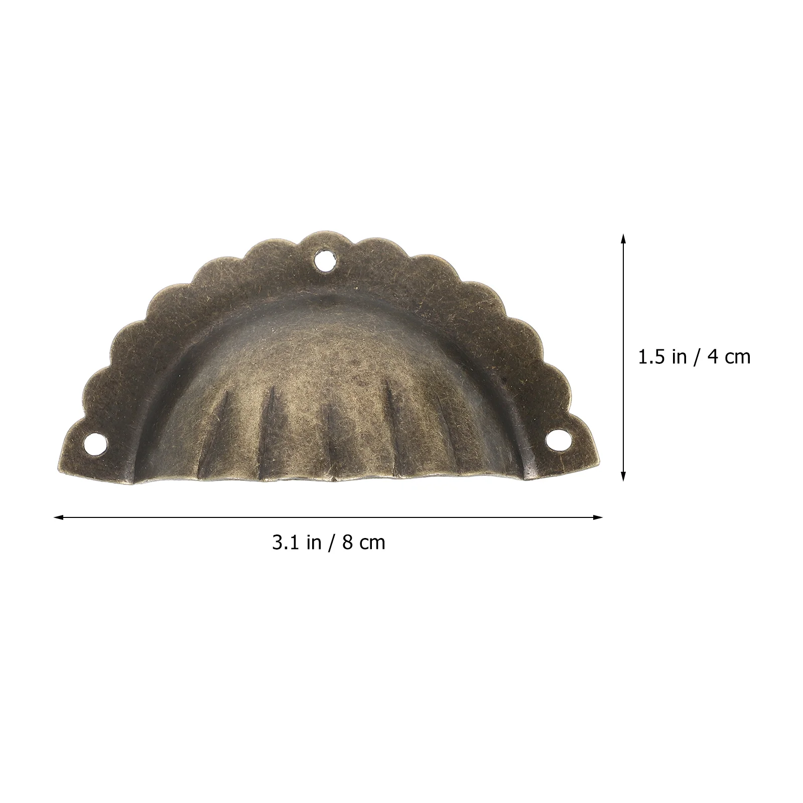 

6Pcs Shell Semicircle Vintage Decorative Knobs for Cabinet Drawer Dresser Exquisite Design Good Decorative Effect