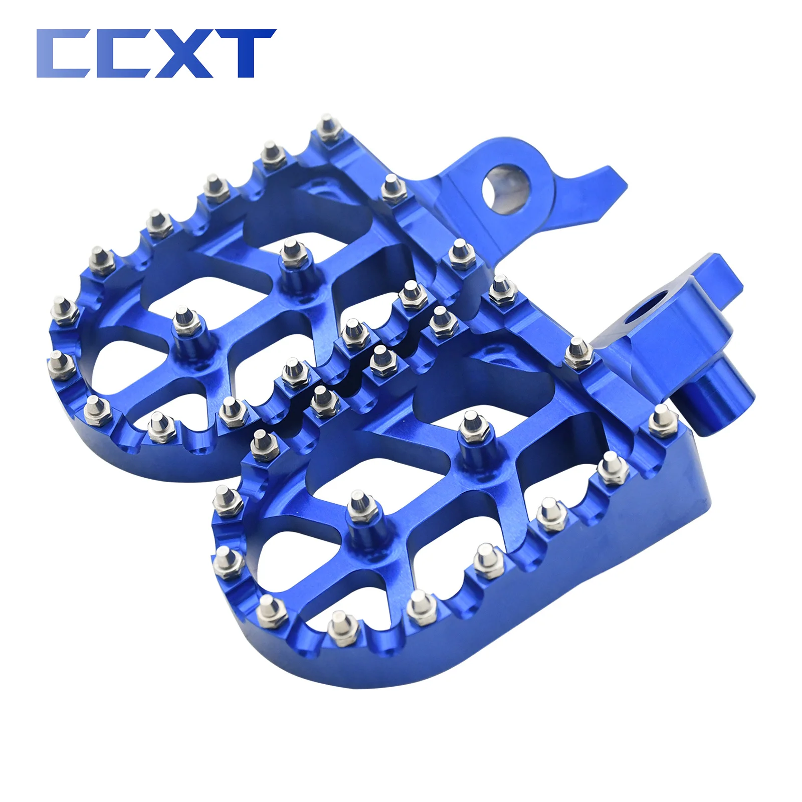 Motorcycle CNC Aluminum Footpegs Pedals Footrest Foot Pegs For Yamaha YZ450F 2003-2024 YZ250F YZ450FX WR450F 2024 YZF250 YZF450