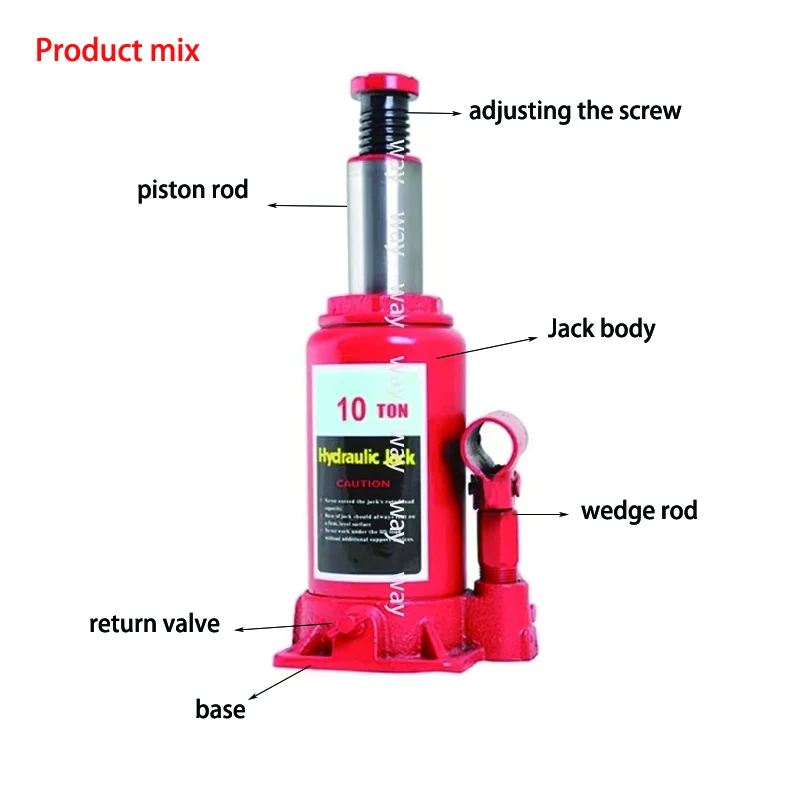 5 Ton Vehicle Hydraulic Jack Hydraulic Vertical Low-profile Hand-cranked Car Top Auto Car Jacks Lifting Equipment Tools