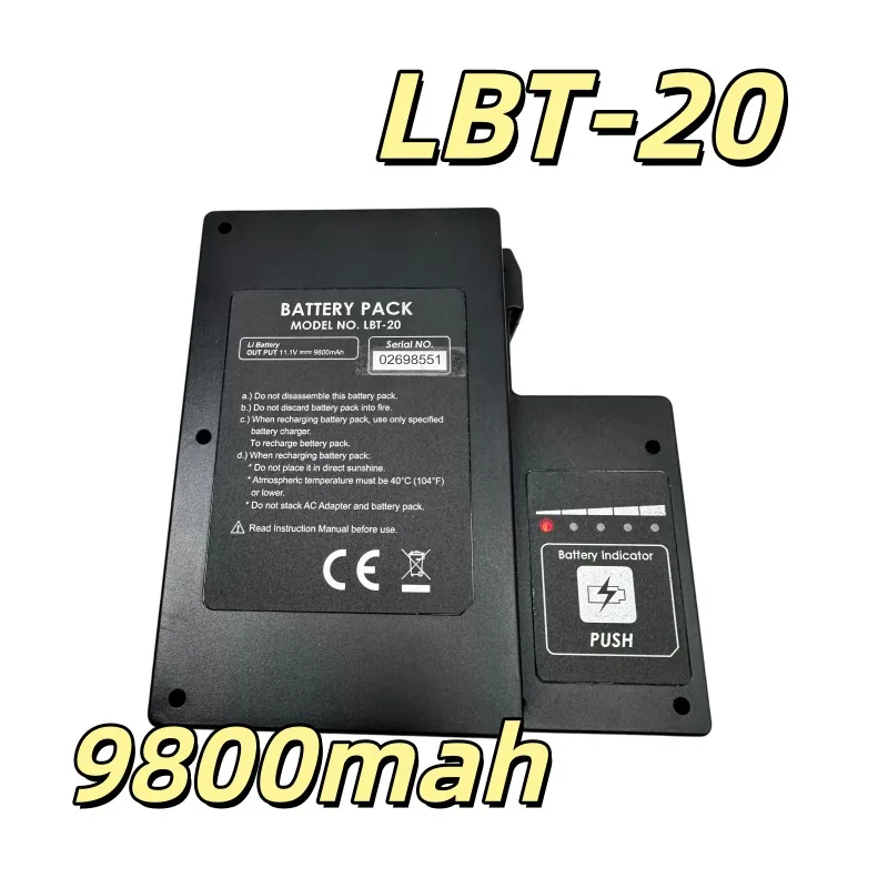 Replacement battery LBT-20 9800mAh for V7/big 15/big 10/V6/V6T welding machine battery