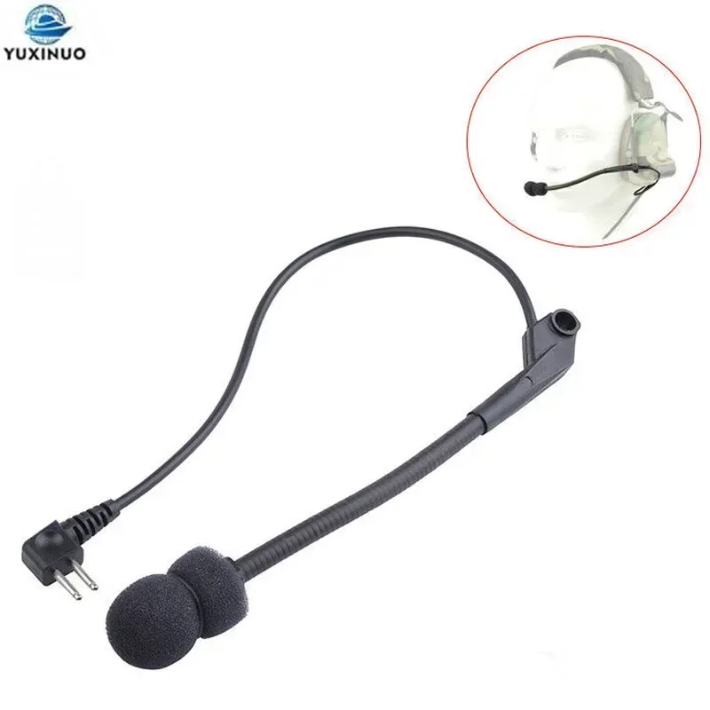 Universal Z-Tac Tactical Microphone MIC for Comtac II H50 Noise Reduction Walkie Talkie Radio Headphone Headset Accessories