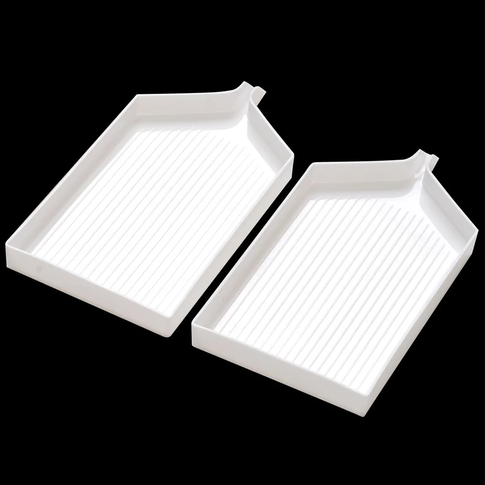 2pcs Diamond Painting Tool Trays Large Plastic Bead Sorting Tray Drill Plate Storage Containers Diamond Embroidery Accessories