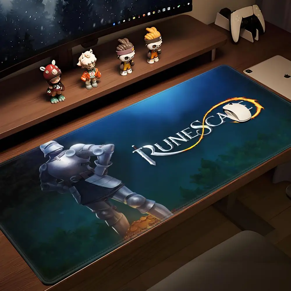 Super Runescape Osrs Mouse Pad Tapetes para Mesa e Teclado, Borracha Kawaii, Tapete Antiderrapante para Mesa, Tapete de Mesa de Borracha XXL HYBXAXC