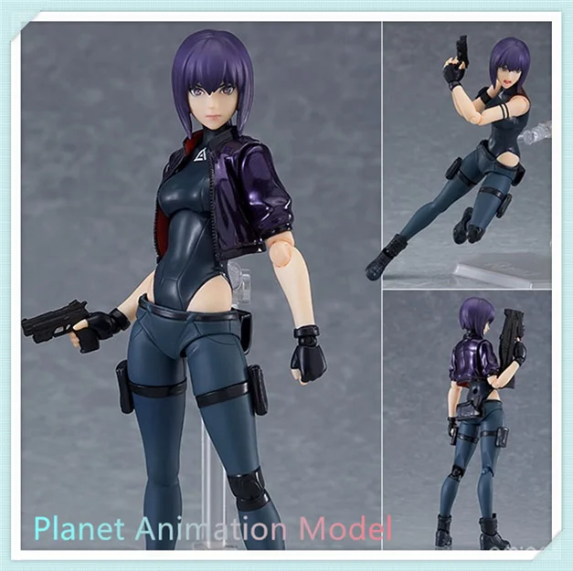 100% Original: Spot Figma 503 Shell Attack Mobile Team Grass Shaving Suzi SAC_ 2045ver PVC Action Anime Figure Model Toys Doll