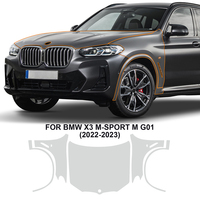 Car Exterior Sticker for BMW X3 M-sport M G01 2022 2023 Original Pre Cut ppf Paint Protection Tpu Anti-scratch Transparent Film