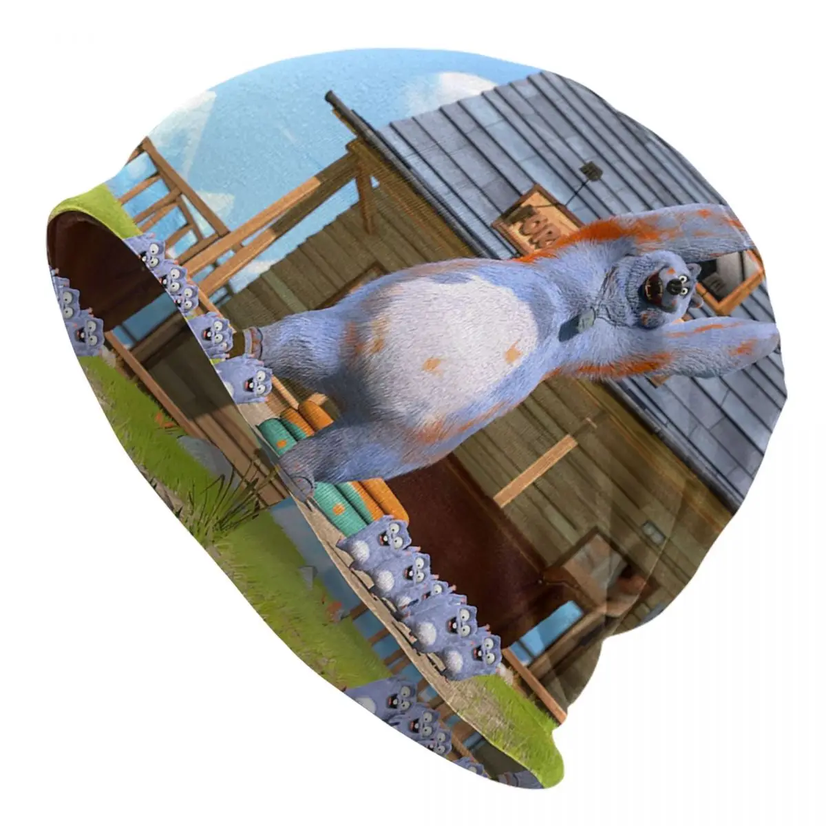 غريزي البيرة الكرتون قبعات الهيب هوب للجنسين في الهواء الطلق Skullies Beanies القبعات الربيع الدافئة ذات الاستخدام المزدوج بونيه القبعات #1