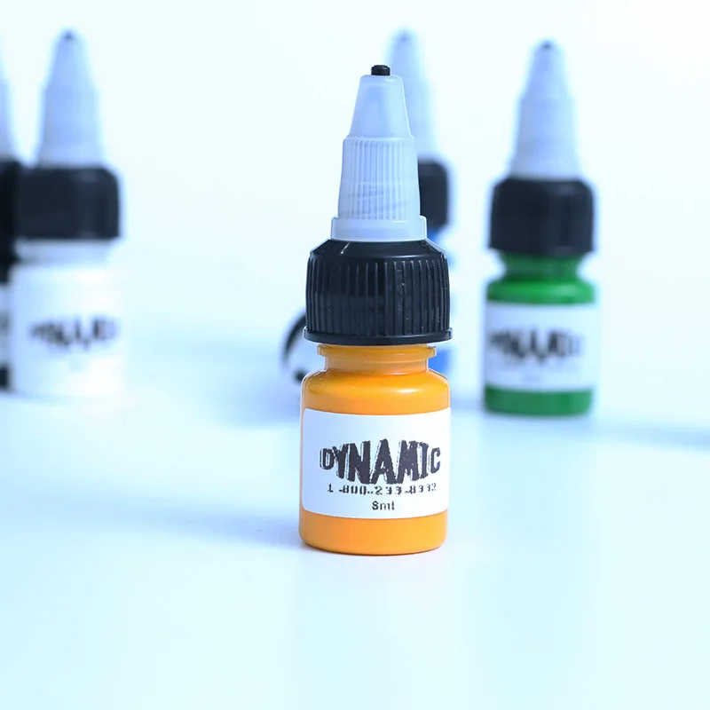 Tinta tato profesional, 14 warna/set 8ml/botol Set warna pigmen mikropigmentasi tanaman alami untuk seni tubuh