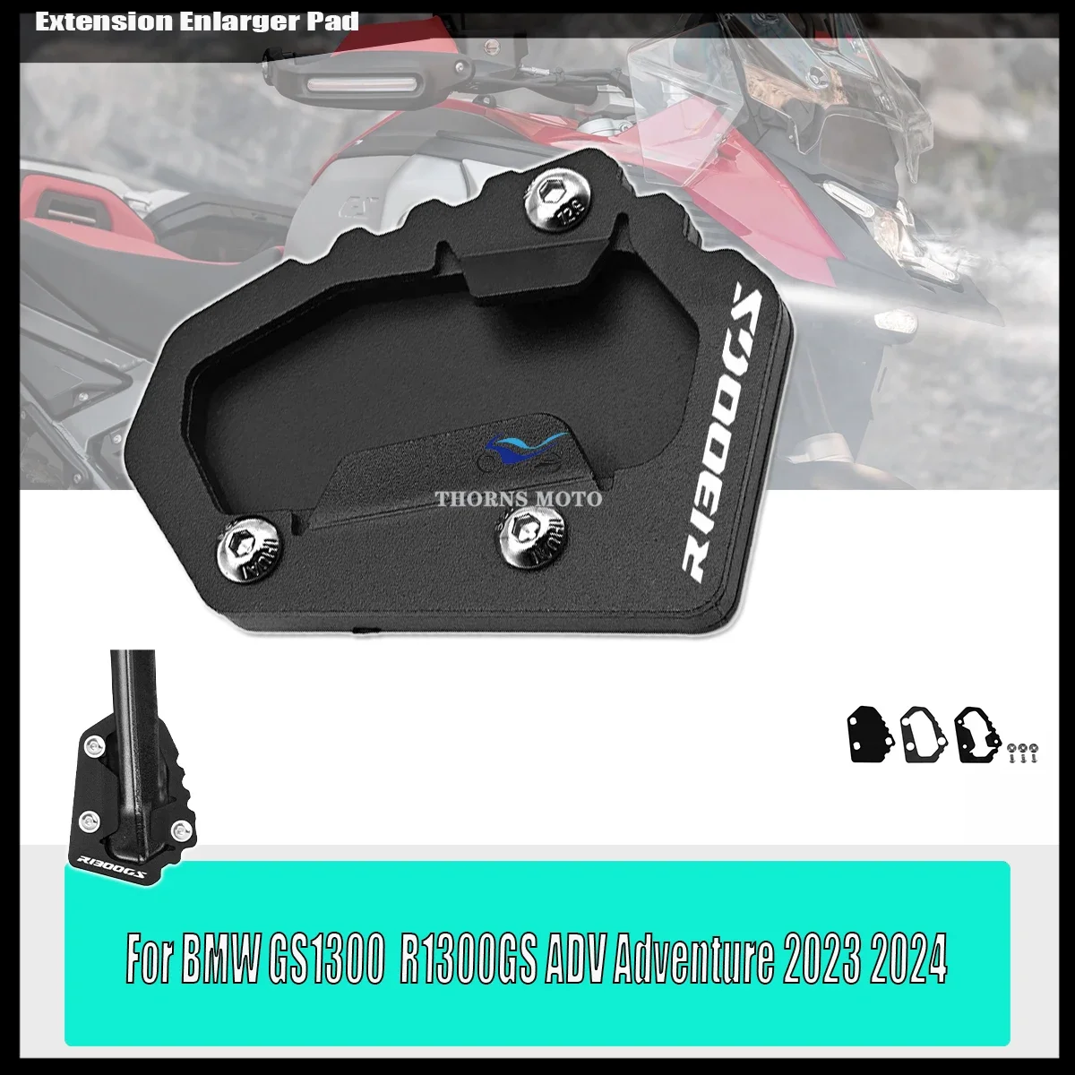 Accessories For BMW R1300GS R1300GSADV R1300GS Adventure R 1300 GS r1300gs 2023 2024 New Kickstand Foot Side Stand Extension Pad