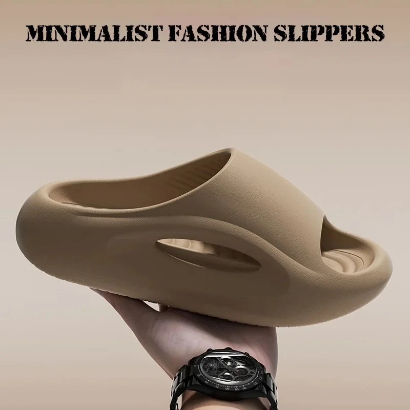 

Men EVA Slides Summer Thick Sole Anti Slip Deodorant Platform Slippers Outdoor Casual Sport Shower cloud Soft mute Beach Shoes