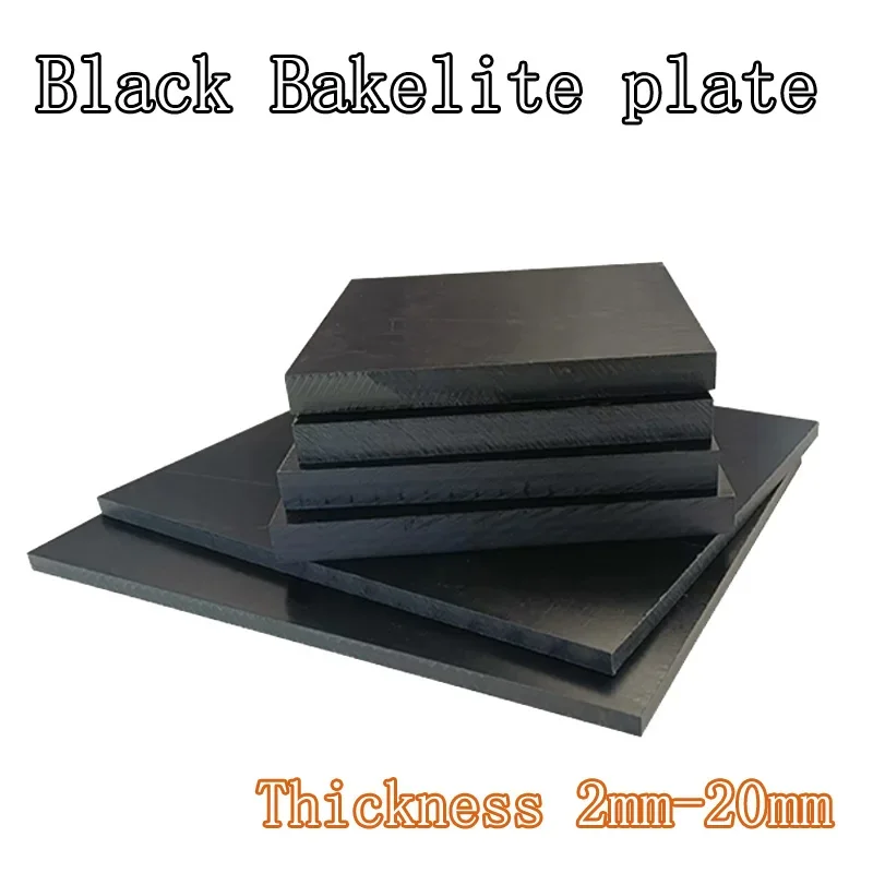 Black Bakelite Plate 2mm~20mm Thick Insulation Phenolic Resin Board Bakelite Sheets Antistatic and High Temperature Resistance