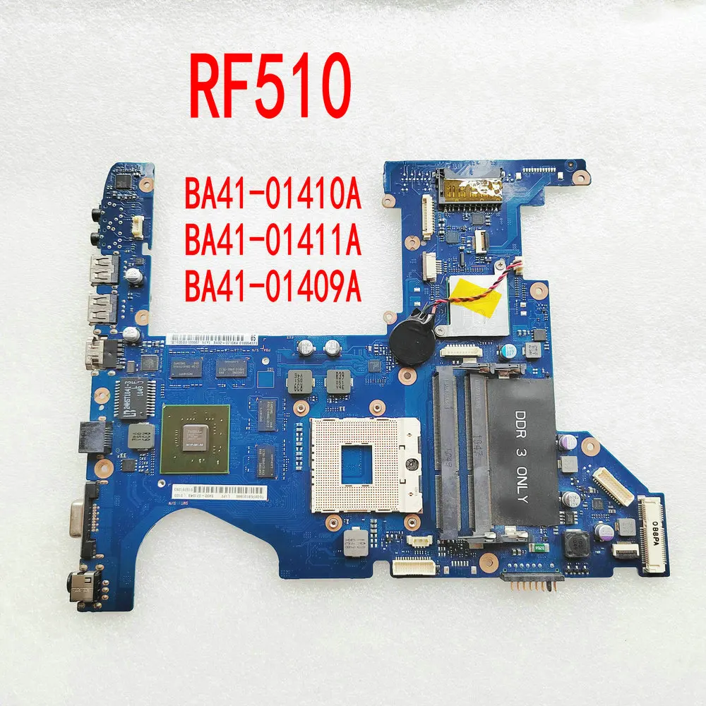 BA41-01410A BA41-01411A BA41-01409A For SAMSUNG RF510 NP-RF510 Laptop Motherboard HM55 BA92-07104A  BA92-07106A