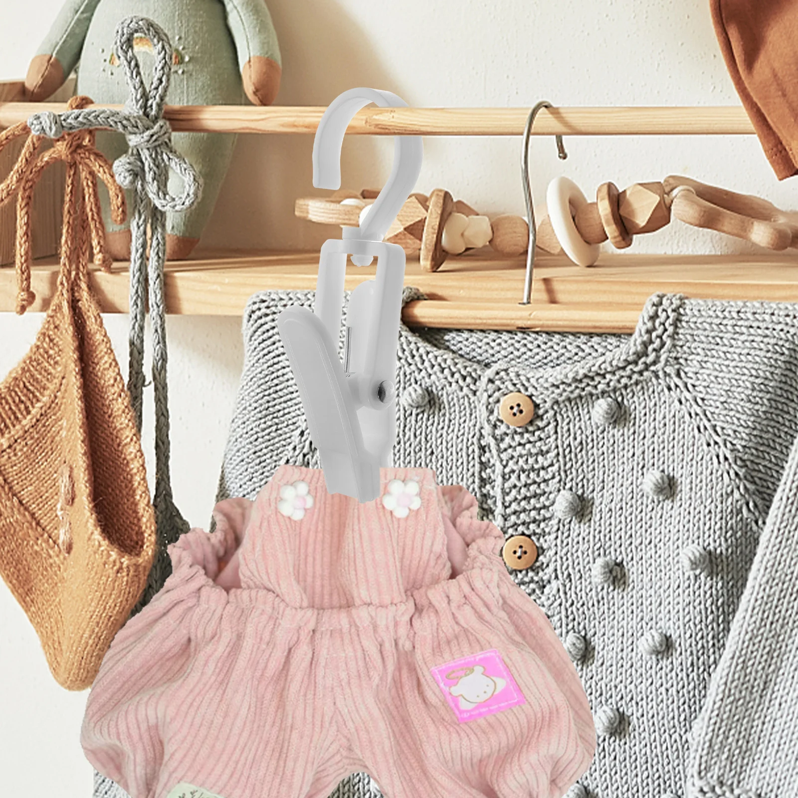 3 قطعة مقاطع تجفيف ملابس السفر المحمولة البلاستيك يندبروف معلقة المشابك للجوارب الملابس الداخلية المناشف منظمة الغسيل المنزلية #6