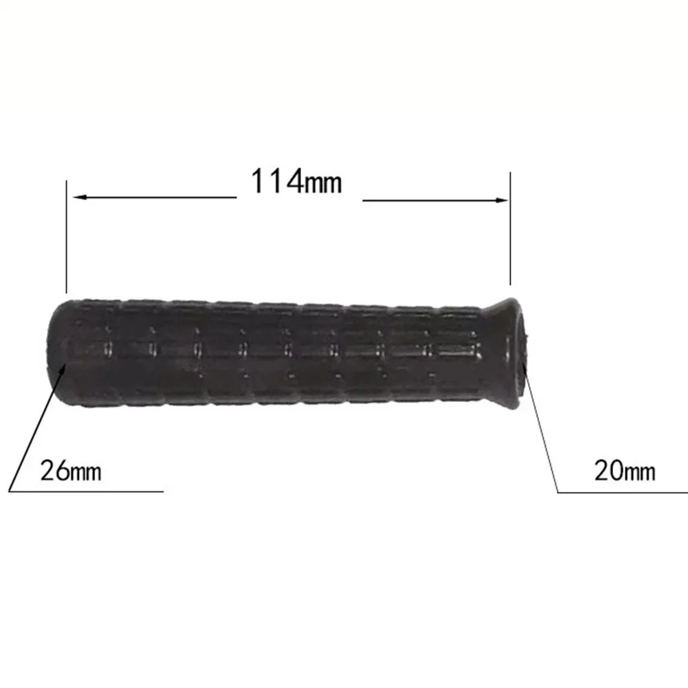 2Pcs Wheelbarrow Rubber Handles Round Tubes Black Replacement Universal Handles Weatherproof Durable Handle Cover