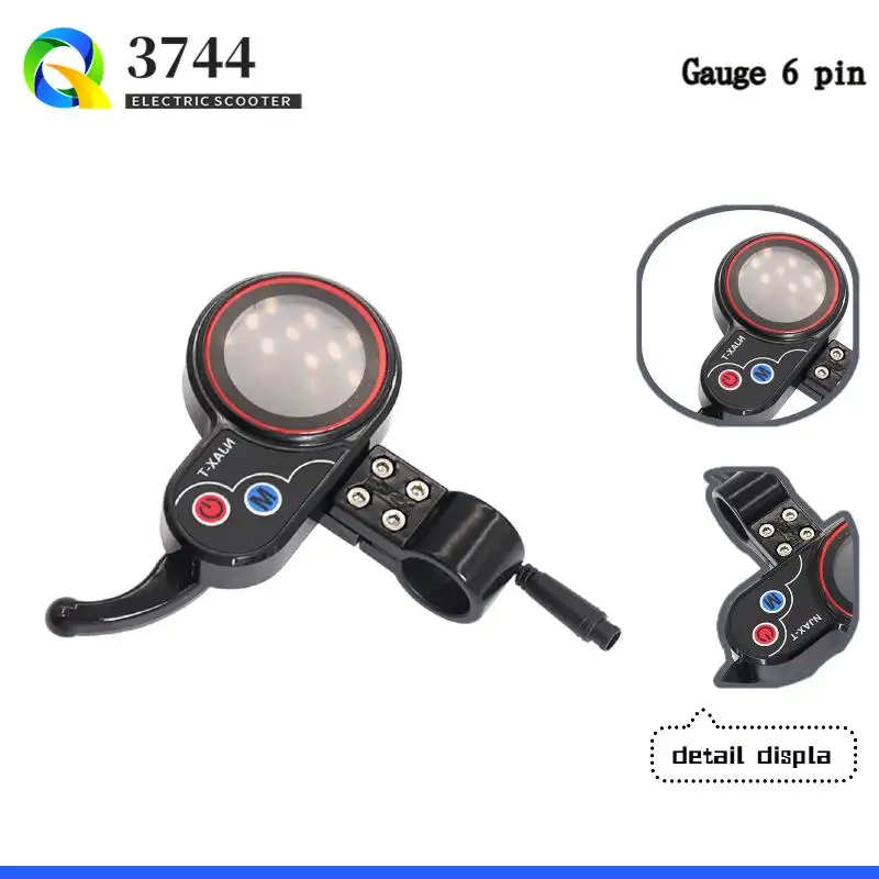 

New NJ-AOXIONG NJAX-T Throttle Accelerator Dashboard 6PIN Meter For Electric Scooter
