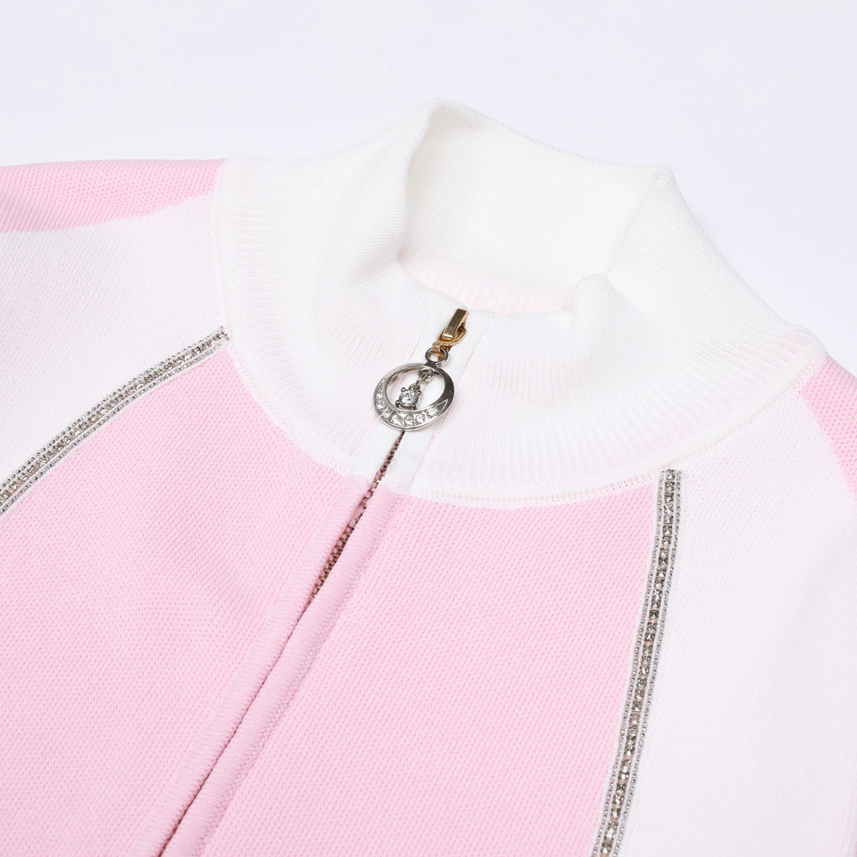 High Quality Spring And Autumn New Heavy Industry Nail Bead Knitted Small Fragrant Style Top Cardigan+pants Women's Suit