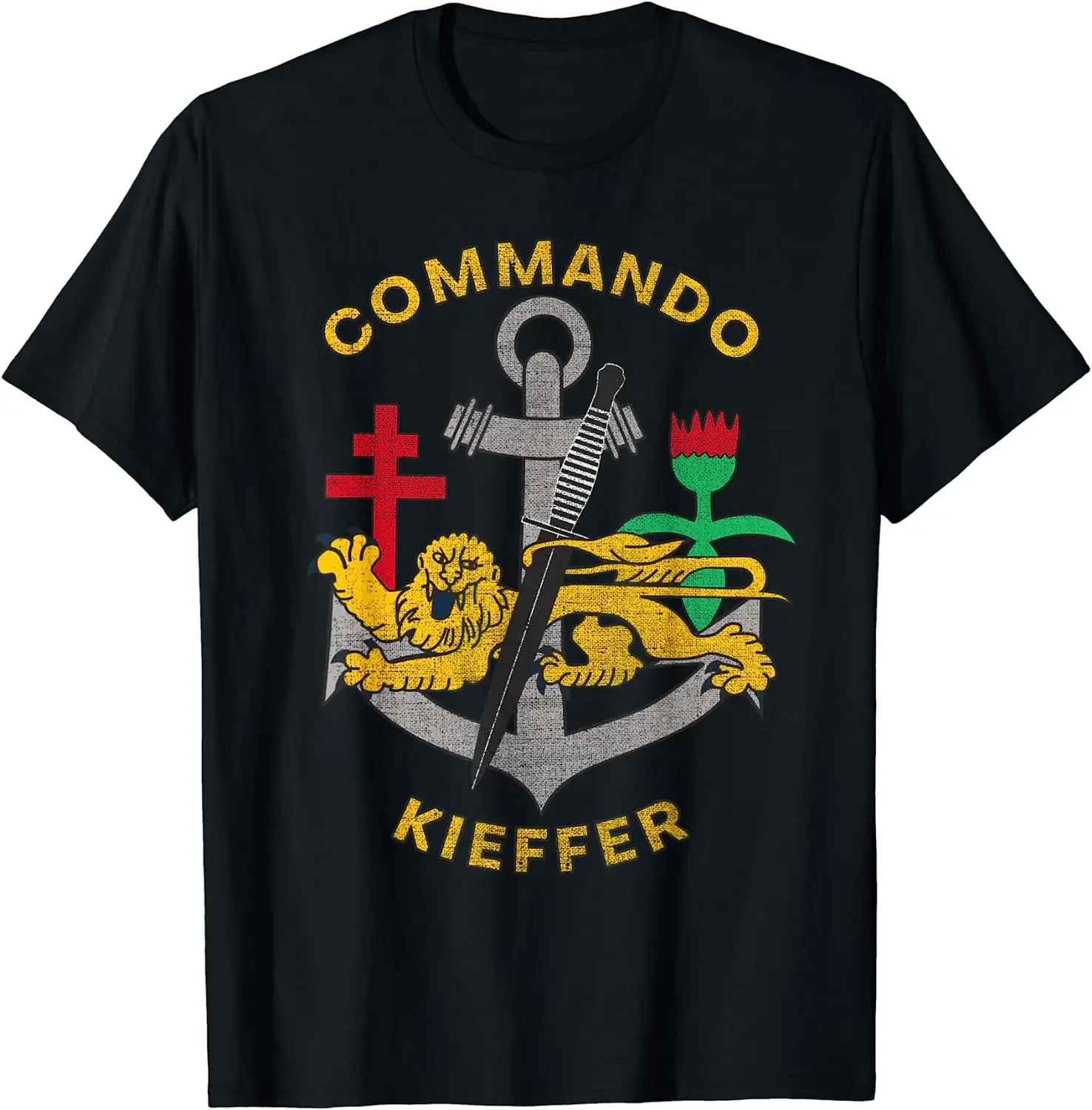 Kieffer Commando Force Spéciale Militairy France Men T-Shirt Short Sleeve Casual Cotton O-Neck Summer Men T Shirt