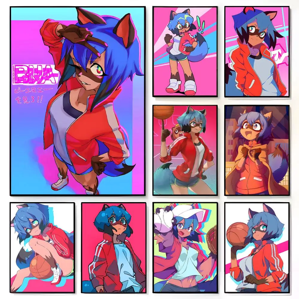 Fantasy Beast Anime B-BNA Michiru Kagemori Poster Amerikanischer Film Wandbild Kinderzimmer Wanddekoration Druck