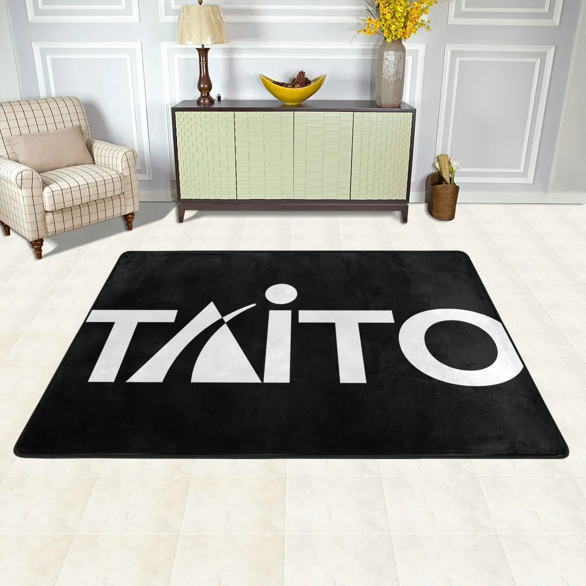 Black Taito For The Vewlix Arcade Rug Carpet Picnic Bunny Rug 24x36in Or bigger