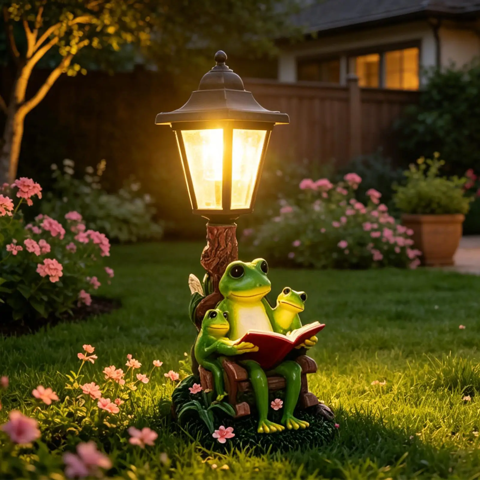 

Solar Frogs for Outdoors LED Resin Statue Lamp Frog Outdoor Decor for Pathway Landscaping Porch Backyard Housewarming Lawn Patio