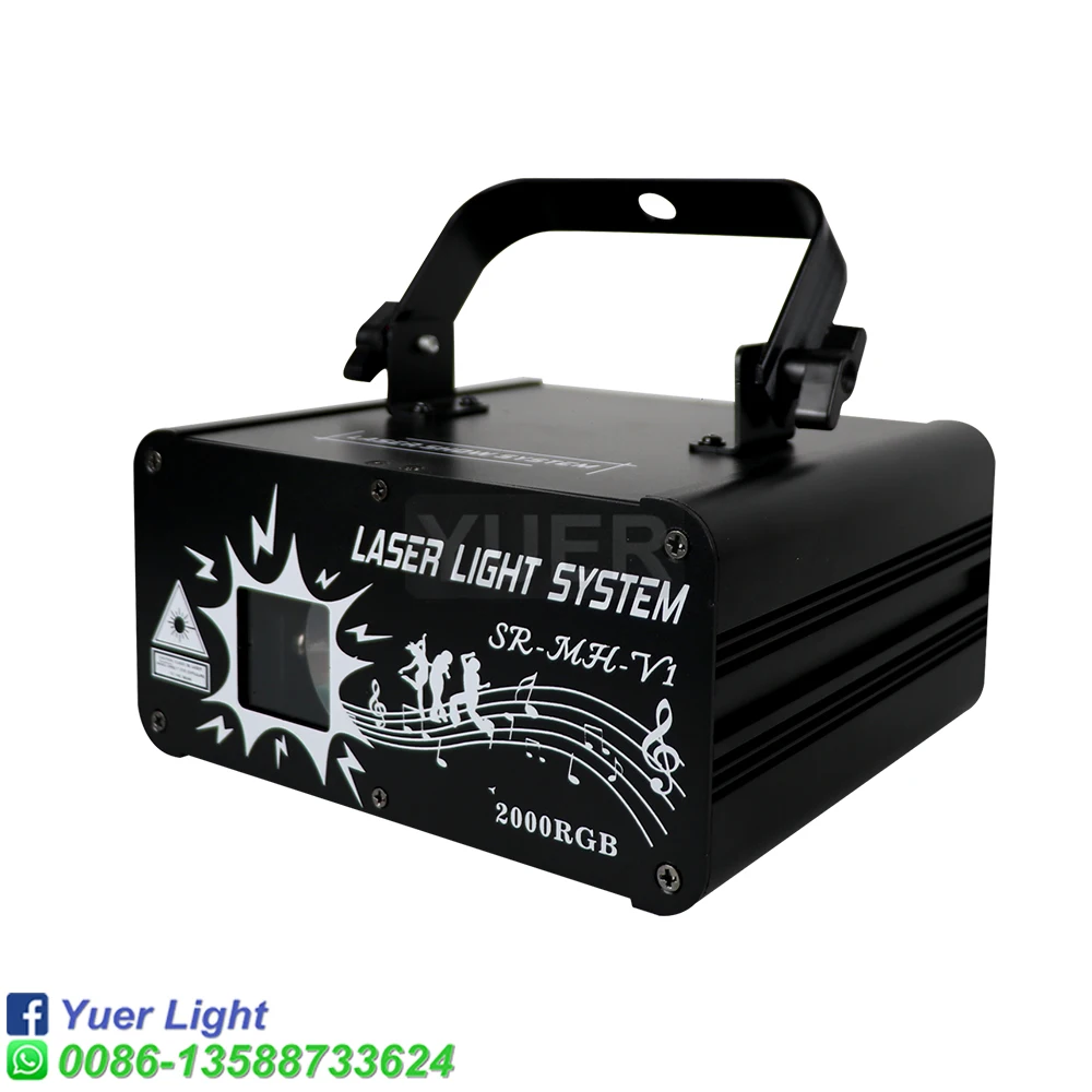 Imagem -02 - Rgb Animação Laser Light Beam Scanner Stage dj Laser Projector Party Disco dj Laser Effect Light Novo 2w 3d