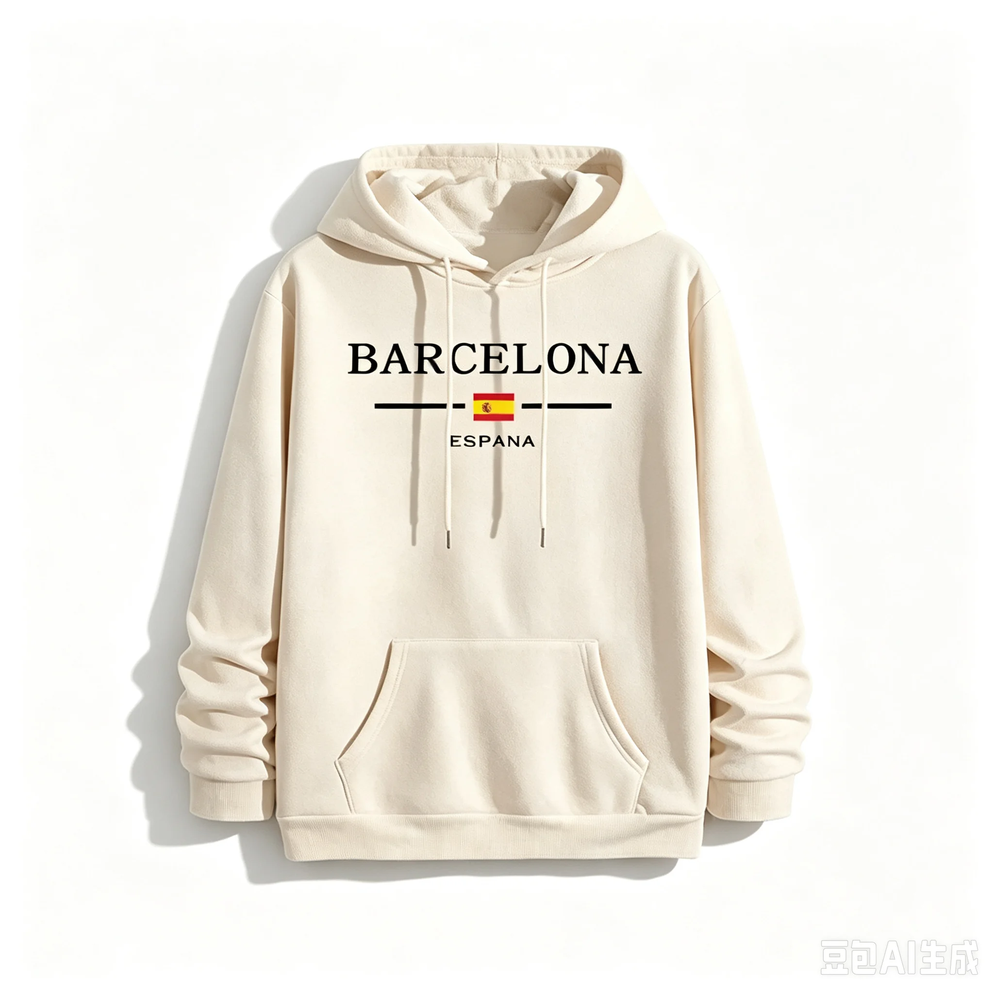 Winter and autumn trend casual sports street hip-hop style men's flag-print simple academic style daily warm hooded sweatshirt.