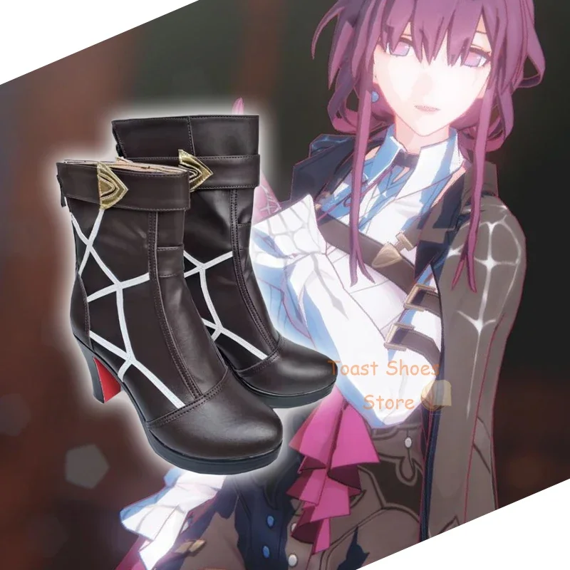 Honkai-zapatos de Cosplay de Star Rail Kafka, juego de rol de cómic, disfraz de Halloween, botas Sexy