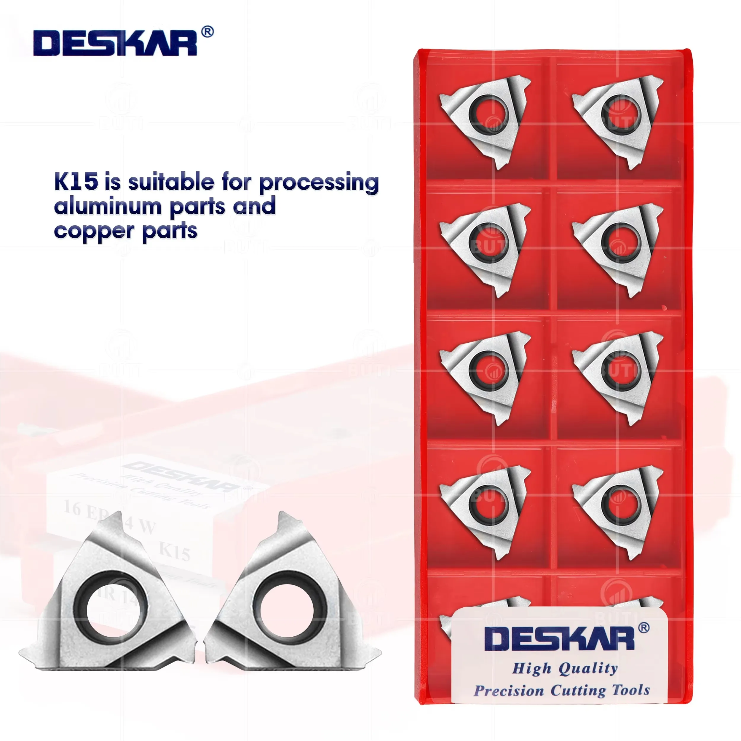 

DESKAR 100% оригинал 16ER 16IR 11W 14W 11BSPT 14NPT K15 Инструмент для резки резьбы с ЧПУ Серия Алюминиевый режущий инструмент Износостойкое лезвие