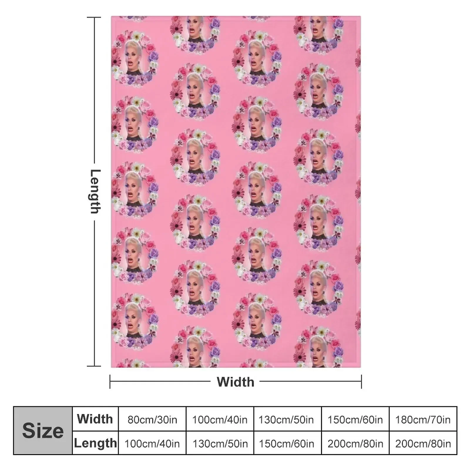 Shocked Katya Zamolodchikova - Rupaul's Drag Race Throw Blanket couch cozy soft plush fuzzy picnic outdoor blanket