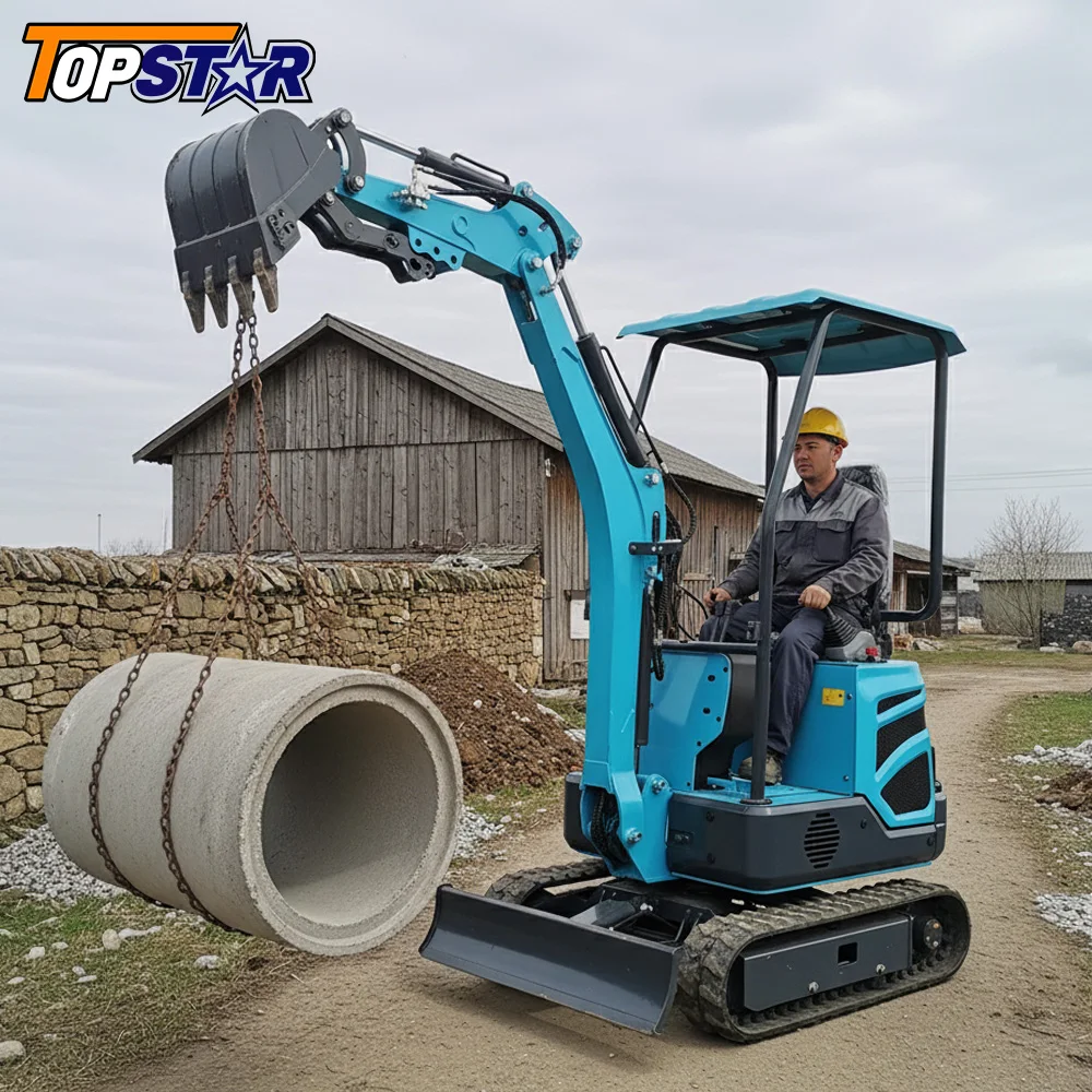 

Индивидуальный мини-экскаватор, легкий гусеничный тип, сертифицированный EUR5 и EPA для обслуживания поля гольфа, небольших строительных операций