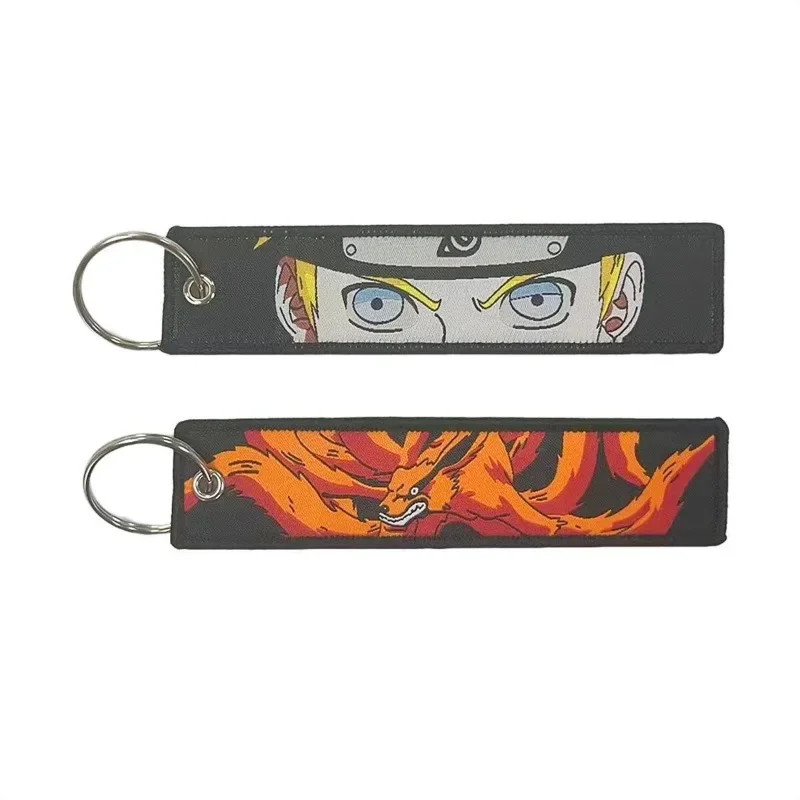 

Naruto Uzumaki Uchiha Sasuke Anime Hatake Kakashi Weaving Keychain Hanging Rope Certificate Hanging Accessories Wholesale