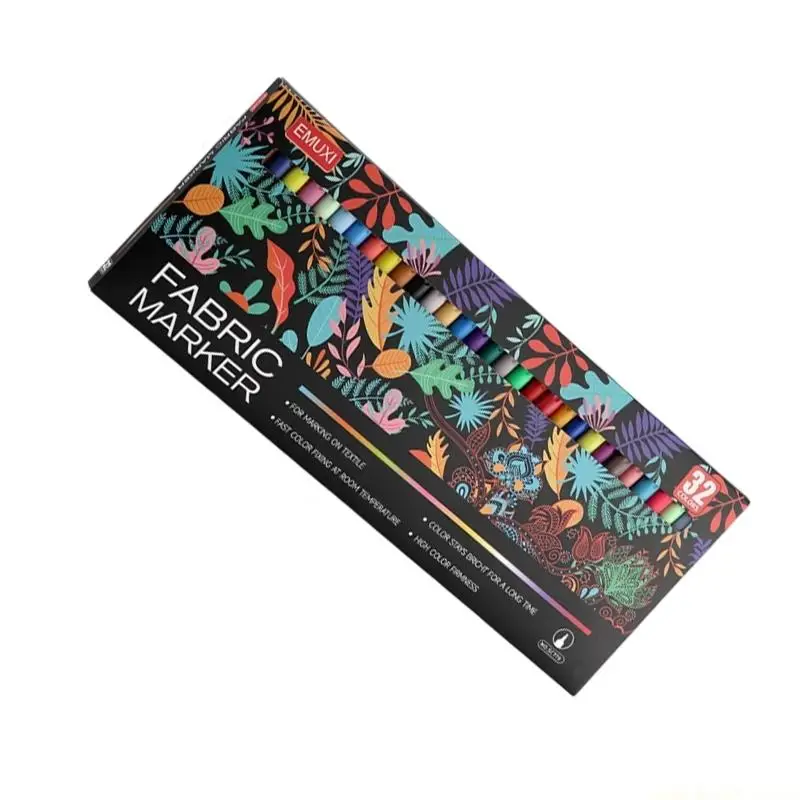 Long Lasting Color Fabric Marker Pen Suitable for Evening Use and Washable
