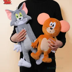 New 60cm Tom and 50cm Jerry Stuffed Animal Flat Series Plush Toy Cute Squashed Pillow Quirky Ugly Cute Doll
