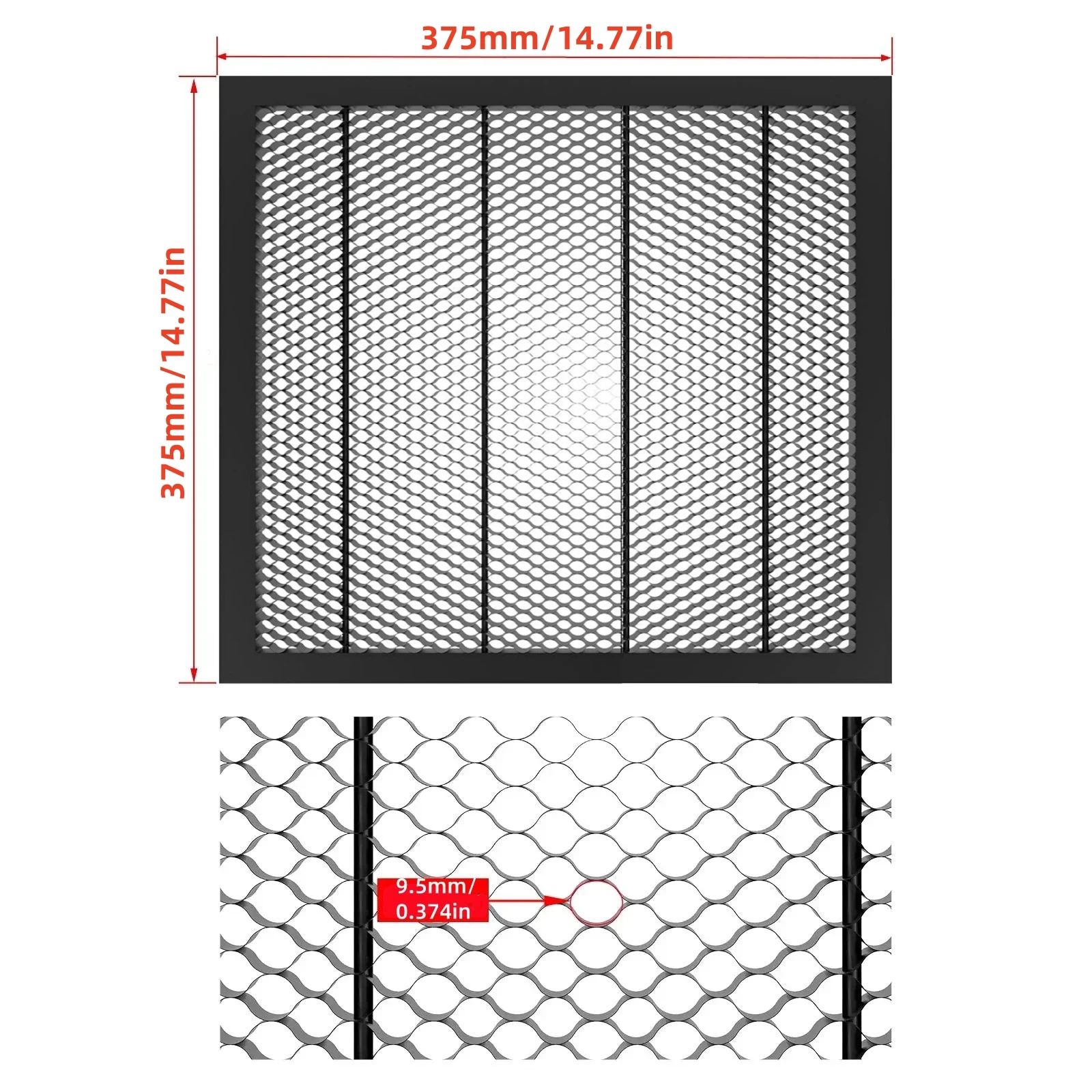 NEJE Honeycomb Laser Bed 375×375mm Honeycomb Work Table Is for LONGER Ray5 And All Brand Laser Engrave Cutter Machine Tools