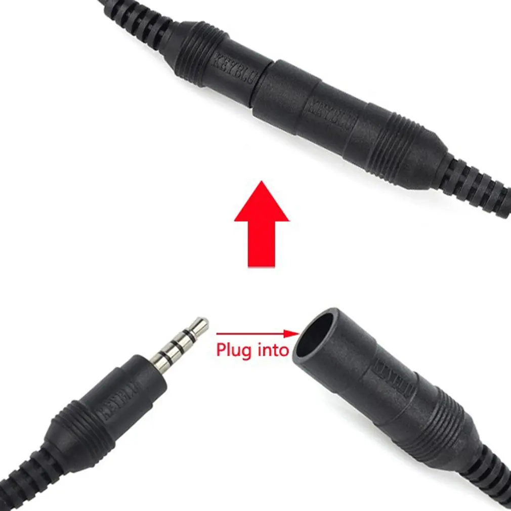 Auriculares PTT mejorados para casco de motocicleta KENWOOD, auriculares con micrófono para walkie-talkie, TYT, BAOFENG, UV-5R, RETEVIS, H777, PUXING, C2242A