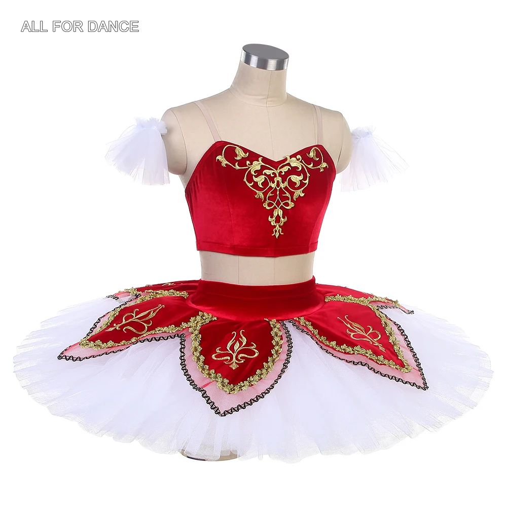 BLL592 Trajes de Ballet Preprofesionales para Niñas Adultas, Disfraces para Actuaciones en Escenario con Tutú Blanco