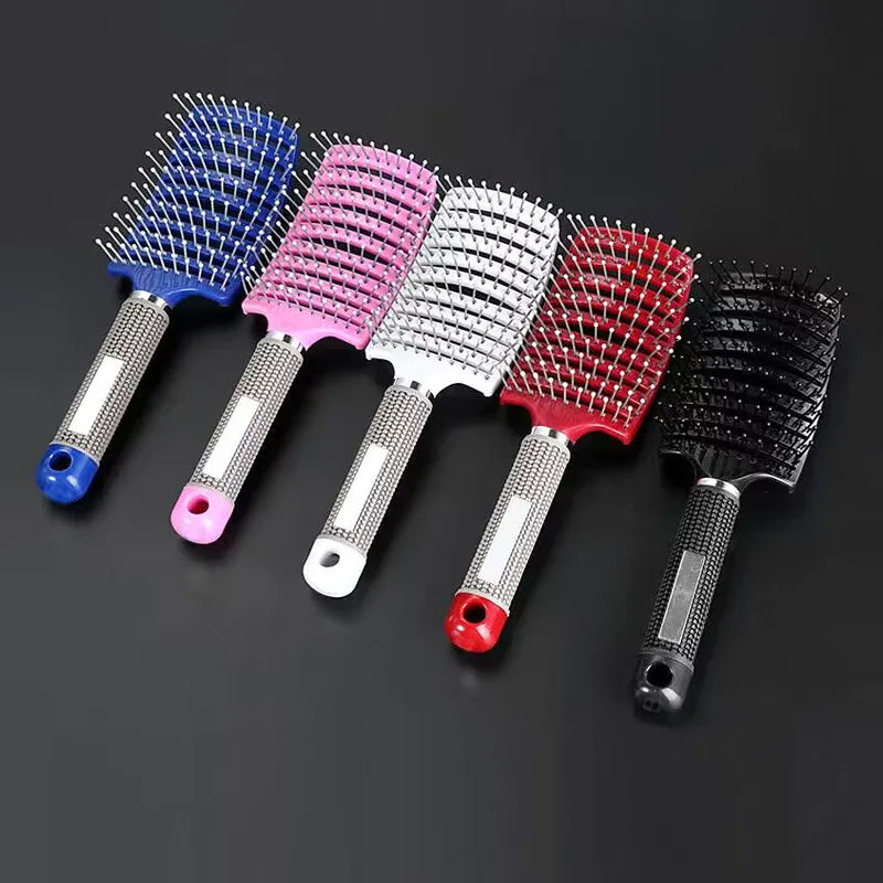 

Curved Hollow Boy Girl Curved Comb Massage Curly Hair Styling Hairgrooming Comb Baby Adult Hair Brush Hairdressing Accessories