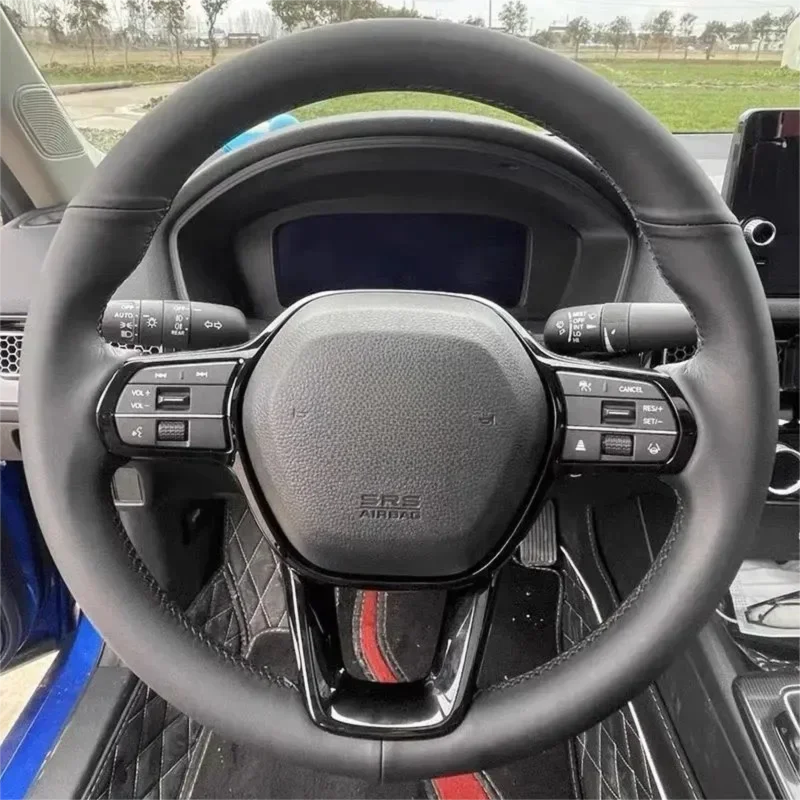 Suitable for 2022 Honda Sylphy 11th Generation Civic Steering Wheel Cover Non Perforated Leather Handle Cover, Hand Sewn Special