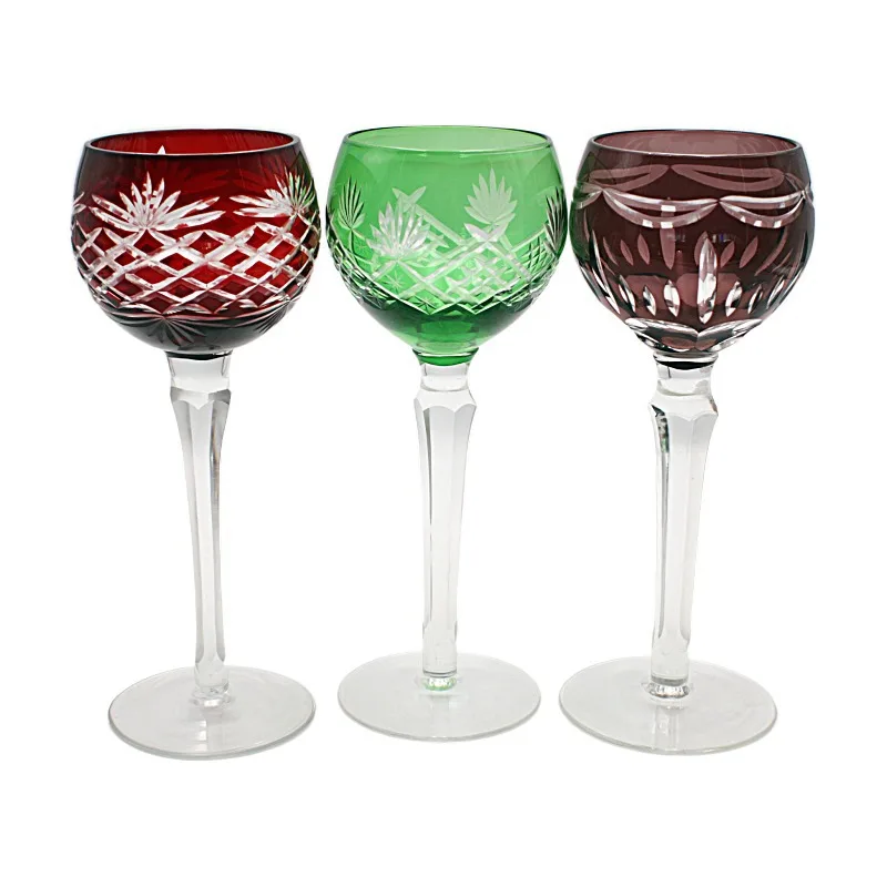 European Highball Glass Wine Champagne Cup Hand Carved for Home Banquet Festival Gift