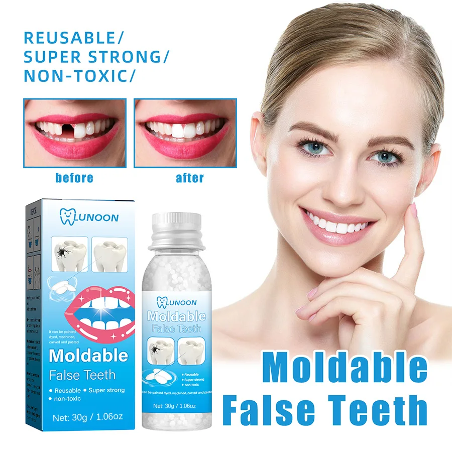 

Временные бусины для ремонта зубов, отсутствующие сломанные зубы, материал для наполнения, вставные зубы, твердый клей, формируемые зазоры для зубов, товары для красоты