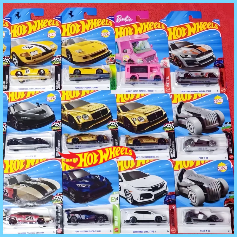 In Stock Hot Wheels 1/64 Mainline Series 2026 A Case Lamborghini Maserati Honda Civic Type R Collectible Car Toy Diecast Vehicle