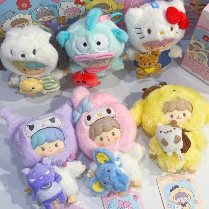 

Genuine Zzoton Love-League Buddies Series Blind Box Cute Vinyl Plush Doll Bag Pendant Kuromi Cinnamoroll Pochacco Ornament Gift