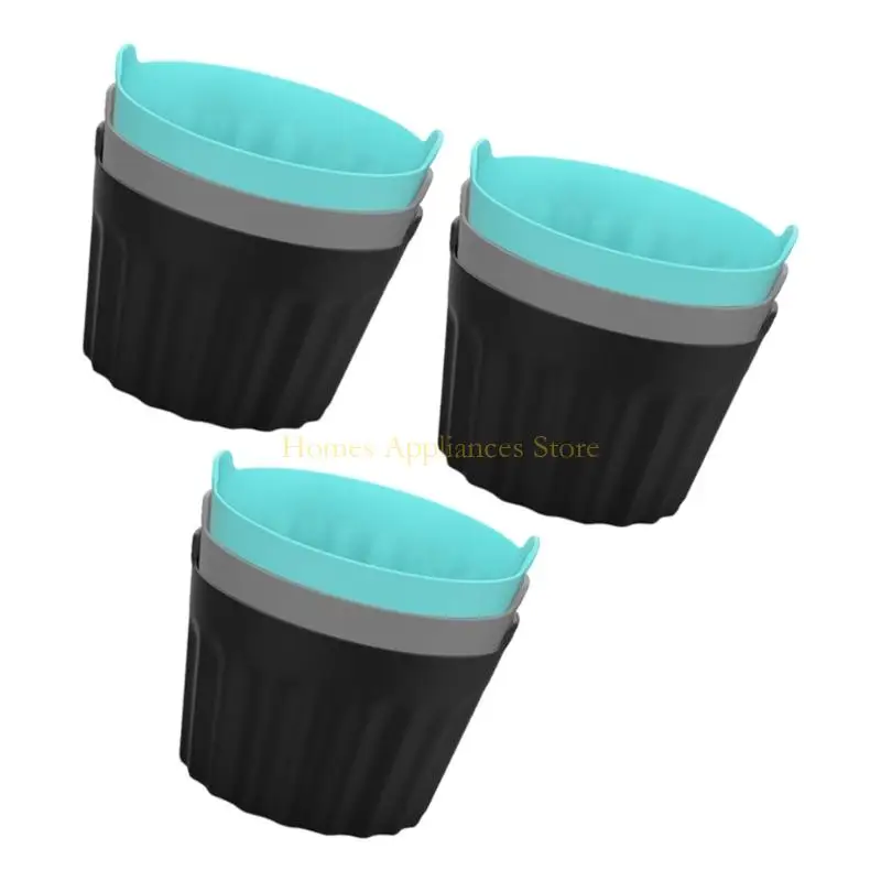 D0AB 3/6/9pcs Cups da forno silicone resistente calore Accessori per macchine per frittura sicuri