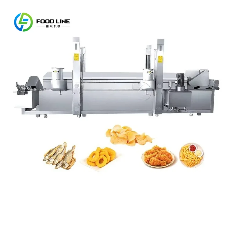 Customized Electric New Deep Fryer Cashew Nut Cassava Groundnut Fried Plantain Chip Automatic Garri Large Industry Stainless