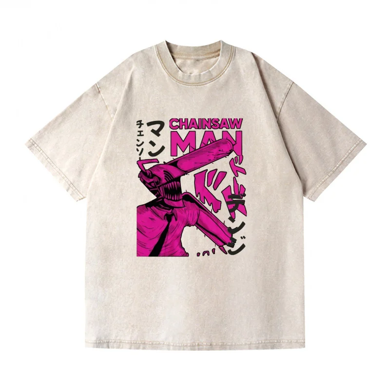 

Denji Chainsaw Man Anime Gift t shirt 0326 DEVIL HUNTER Graphic Tee 100% cotton print clothing Y2K clothes Large size Tops