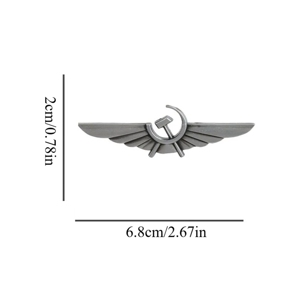 1pc Sickle Hammer Flag Badge Soviet Retro Metal Pin Accessory Decoration Pin for Clothing
