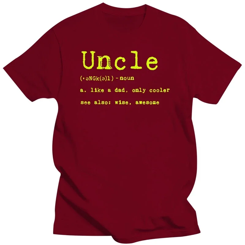 Uncle Definition T Shirt Funny Family Brother Gift Adult Humor Graphic Cotton Streetwear Short Sleeve Birthday Gifts T-shirt