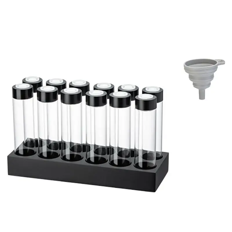 

Borosilicate Airtight Sealed Single Dose Glass Jars Aesthesia Aroma Valve 12 Holes Espresso With Coffee Beans Container A62X