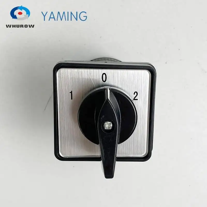 LW8-10/3 Manual Changeover Rotary Cam Switch Three Poles 10A 12 Terminals Sliver Contacts 10amp Interruptor