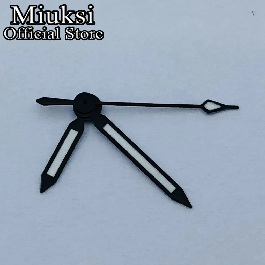 Miuksi silver gold black watch hands green luminous hands fit NH35 NH36 ETA2824 2836 PT5000 Miyota8205 8215 movement