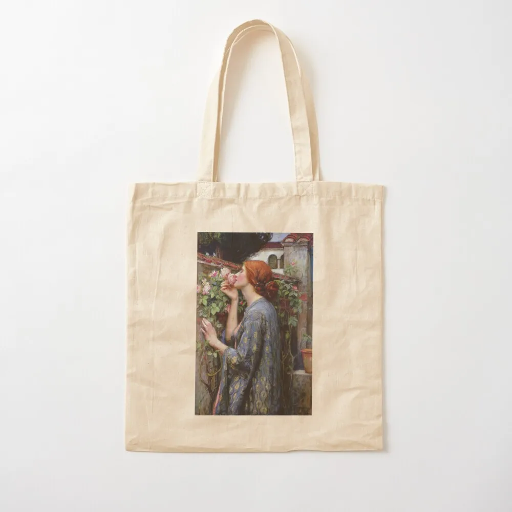 Vintage John William Waterhouse 1903 - The Soul of the Rose Tote Bag shopper bag women canvas Canvas stote bag Canvas Tote